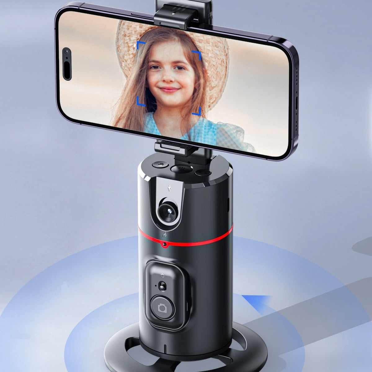 360 Degree Intelligent AI Facial Recognition Tracking And Tracking Stabilizer